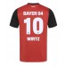 Maillot de foot Bayer Leverkusen Florian Wirtz #10 Domicile vêtements 2024-25 Manches Courtes